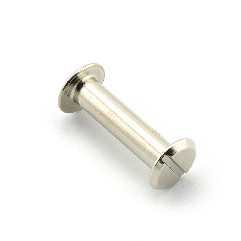 RuiLing 60 Sets Silvery Chicago Screws 3/4 Inches Screw Posts Metal Accessories Nail Rivet Chicago Button for DIY Leather Decoration Document Book Album Bookbinding Round Flat Head Stud Screw - Image 2